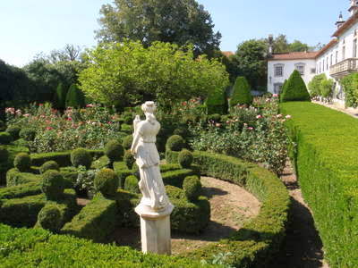 Statues in the garden.